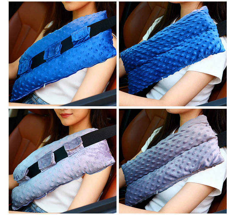 Car Seat Belt Shoulder Cover, Safety Belt Protective Cover, Soft Anti-Wear, Anti-Stomach, Universal Car Decoration for All Seasons
