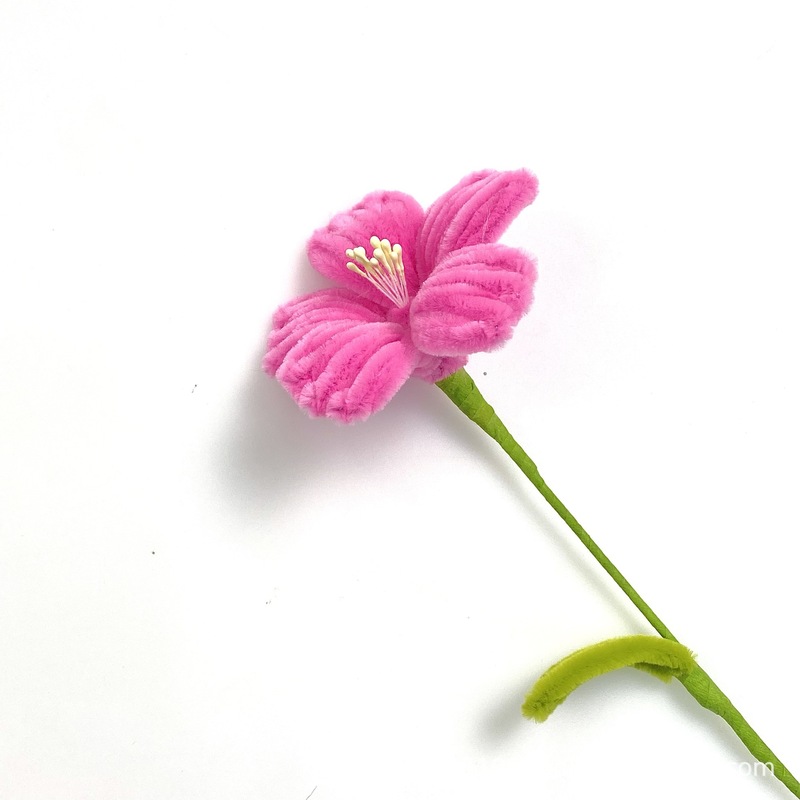 完成品卸売手作りツイストスティック造花シングルハイビスカスの花 DIY 花束手持ちホリデーギフトストール|undefined