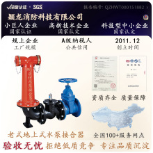 QS150地上式DN150消防水泵接合器颖杰消防SQS100老式水泵接合器S