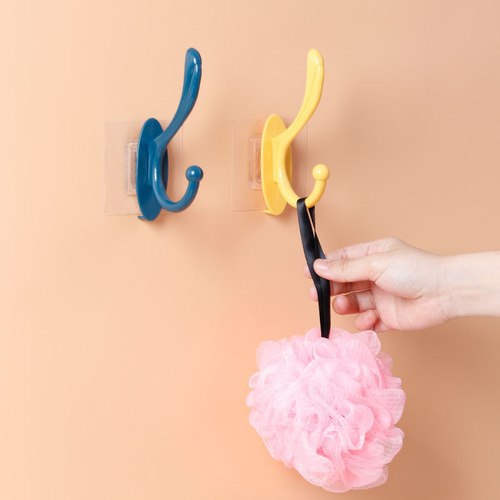 Hole-free coat hooks Wall-mounted thickened door hooks Bathroom towel rack coat hooks and coat racks
