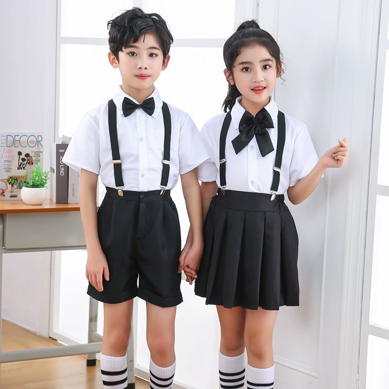 Детский костюм для хора на национальный день Костюм для выступлений Юбка для танцев для девочек Ученики начальной школы Хор Мужское платье для чтения Костюм для выступлений