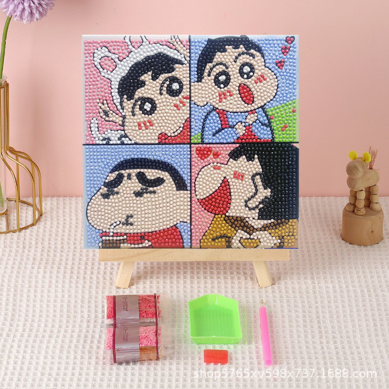 Los nuevos niños de diamante completo pintura Mesa decoración hecha a mano diversión DIY pegado diamante coolomi diamante pegatinas al por mayor