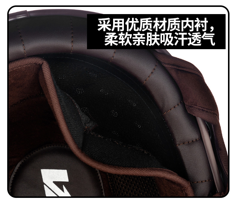 Carbon Fiber Motorcycle Half Helmet Retro Helmet Men's Electric Vehicle Safety Riding Scoop Helmet Cross-Border Foreign Trade Dropshipping