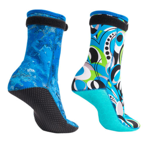Snorkeling equipment 3mm non-slip camouflage diving socks diving shoes winter swimming socks adults and children snorkeling socks beach socks