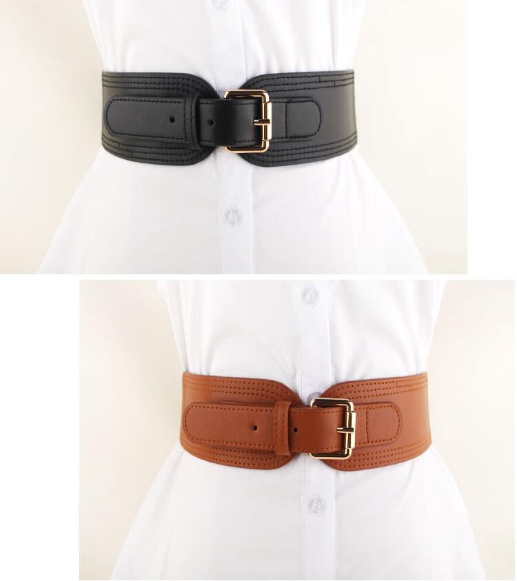 Wide Belt Women's Elastic Decoration Belt Fashion Girdle Wholesale display picture 4