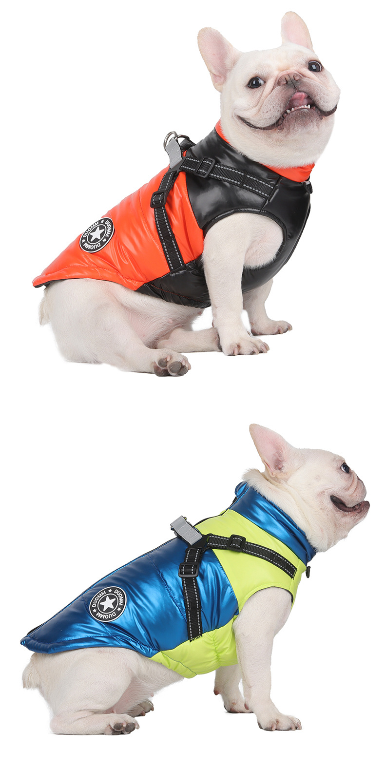 Moletom com capuz para cães casaco de inverno refletivo_voghion.com