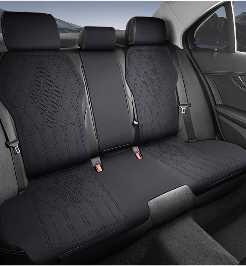 Cross-Border Car Seat Cushion, Summer Breathable Seat Cover, Universal for All Seasons, Suede Half-Cover Small Saddle Pad, Foreign Trade