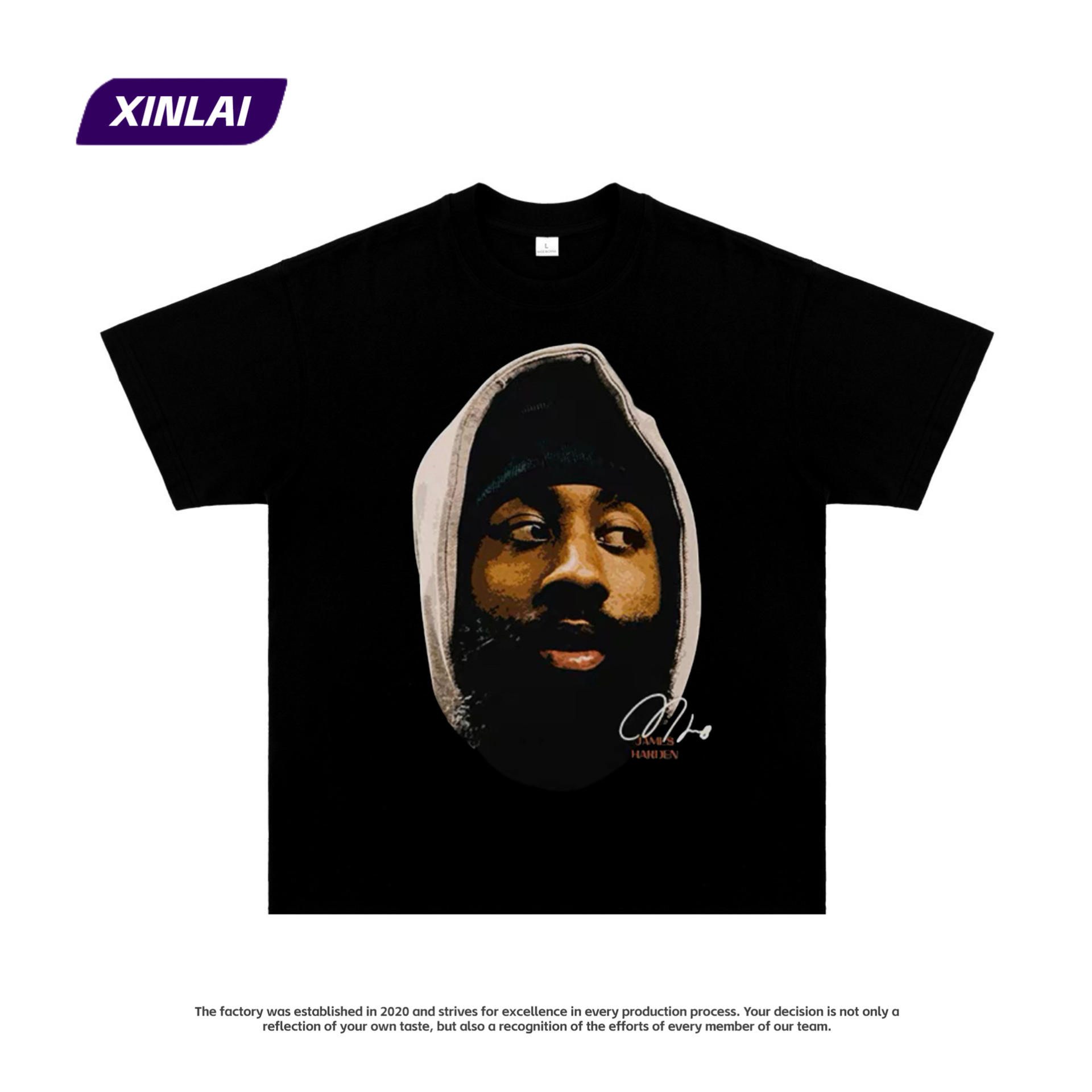 Camiseta americana estrella Rosa James Morant Curry impreso manga corta de algodón calle media manga camiseta al por mayor