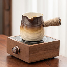 圍爐煮茶電陶爐煮茶器煮花茶玻璃煮燒水壺罐罐茶烤奶茶壺套裝家用