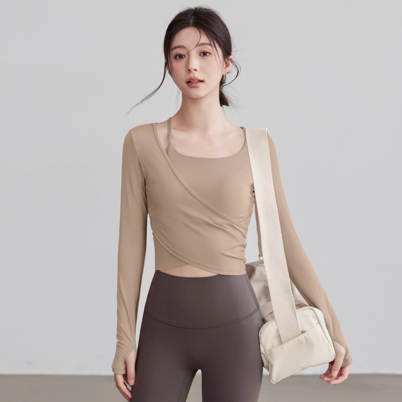 Brown [fixed cup] polyester fabric