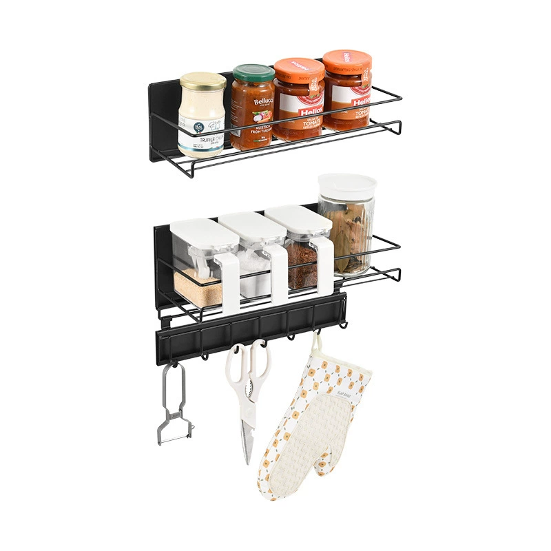 Spice Rack Magnetic Storage Rack Three-tier Hook Rack from Yomiego