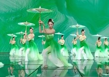 春晚同款兒童古典舞茉莉舞蹈演出服茉莉花開中國風傘舞舞蹈服