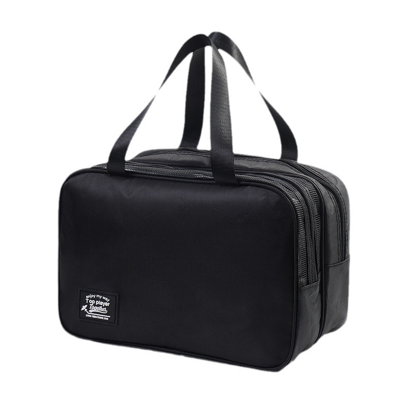 Bolsa de baño de viaje de separación seca y húmeda, bolsa de maquillaje, bolsa de almacenamiento de maquillaje de gran capacidad, bolsa de natación portátil doble capa