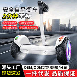 厂家批发代发外贸电动智能儿童腿控APP手控平衡车双轮成人平行车