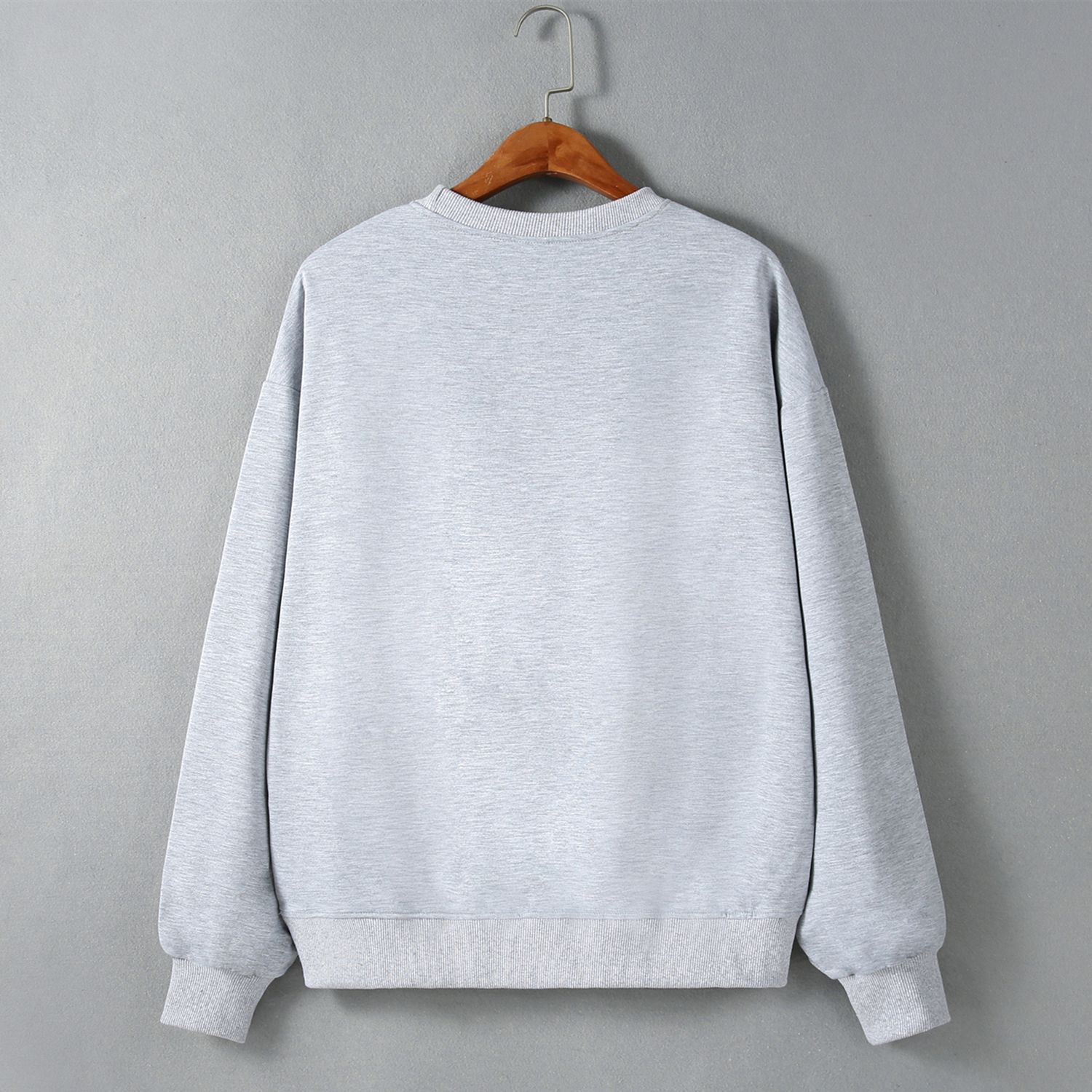 Street Hipster Bow Cherry Drop Shoulder Loose Long Sleeve Sweatershirt Autumn Winter Women Clothing