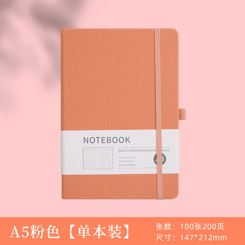 笔记本定制a5商务加厚办公用绑带日记本a6随身口袋本皮面记事本子|undefined