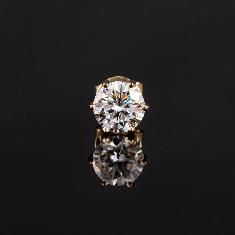 Серьги с моиссанитом S925 из чистого серебра, цвет D, имитация алмаза, европейско-американский хип-хоп стиль