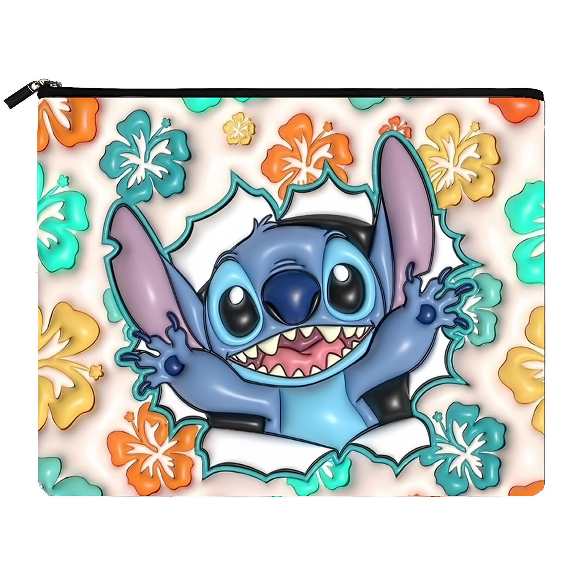 Bolsa de almacenamiento con estampado de dibujos animados de Stitch, éxito de ventas en Amazon, disponible para entrega inmediata, patrón y tamaño personalizables.