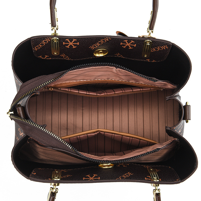 2025 New Fashion Versatile High-Texture Large Capacity Floral Handbag Shoulder Crossbody Bag - Thumbnail 5
