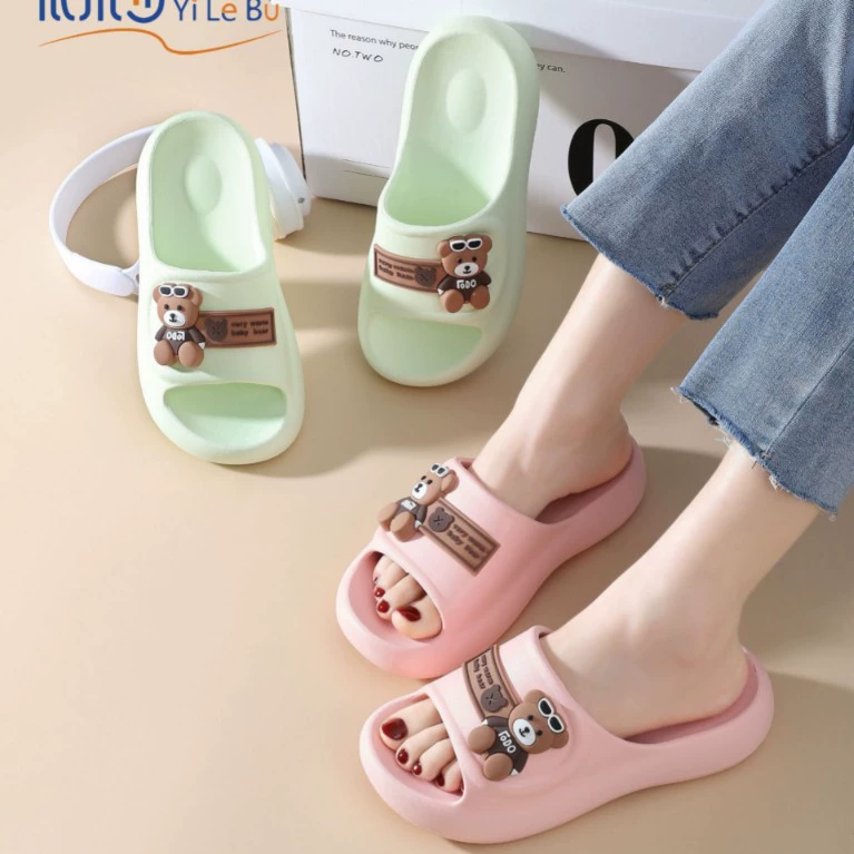 Yi Ble-25 Домашняя пара женская мягкая EVA Материальные тапочки с толстой подошвы