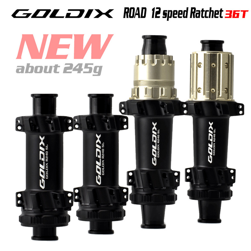 Goldix R240Sl Straight Pull Center Lock 24-Hole Road Hub Exp Ratchet 36t Bicycle Ultra-Light Wheel Hub