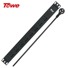 TOWE电源插座pdu机柜插座8位10A国标五孔工业插排接插线板