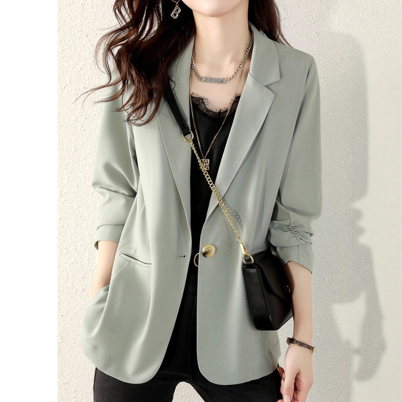 2025 Spring and Summer Small Blazer Women's Medium Style New Style This Year's Popular Tops Casual Early Spring Suit Tops Versatile