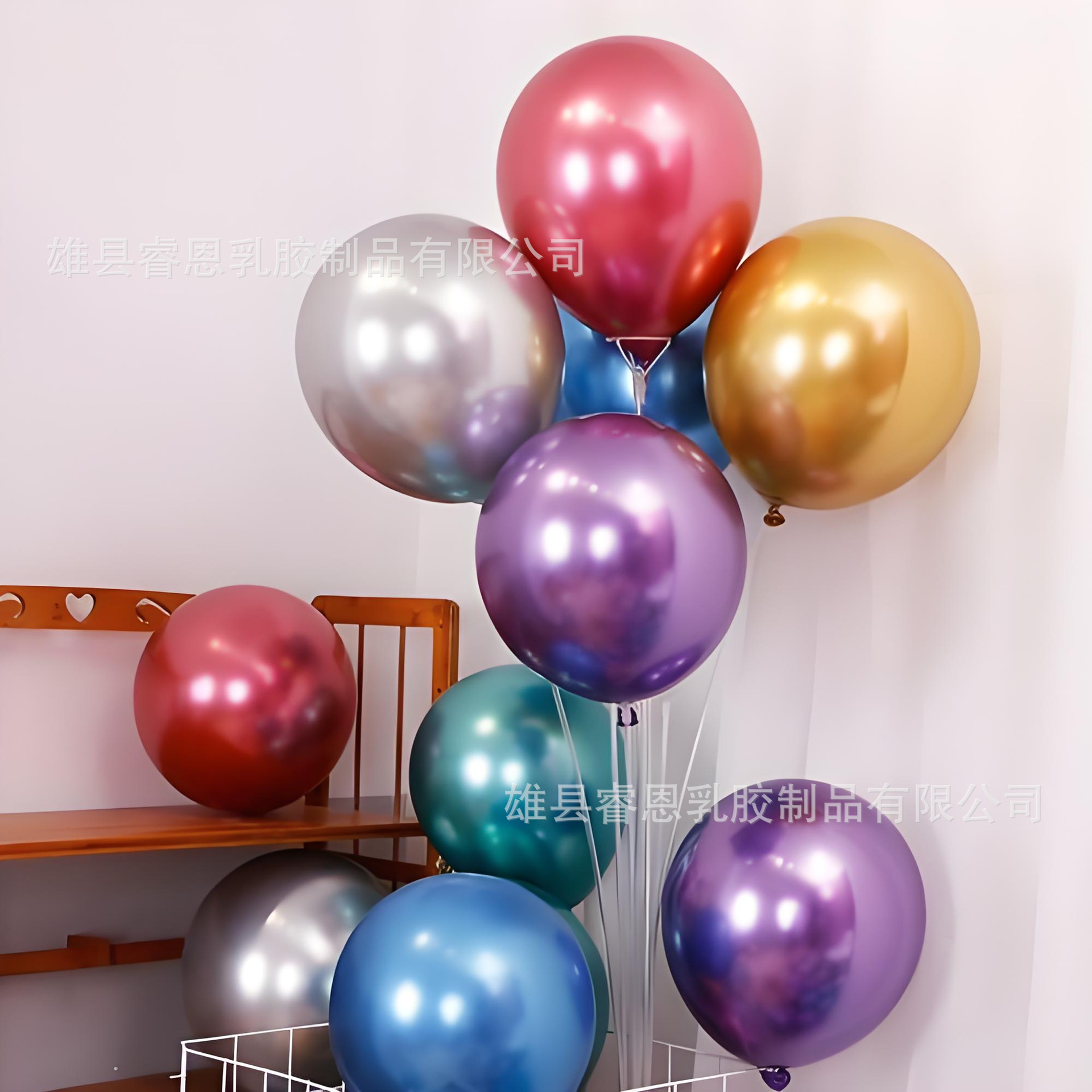 Globo de metal de 12 pulgadas al por mayor decoración de cumpleaños confesión de evento propuesta de aniversario celebración de confesión decoración de boda globo