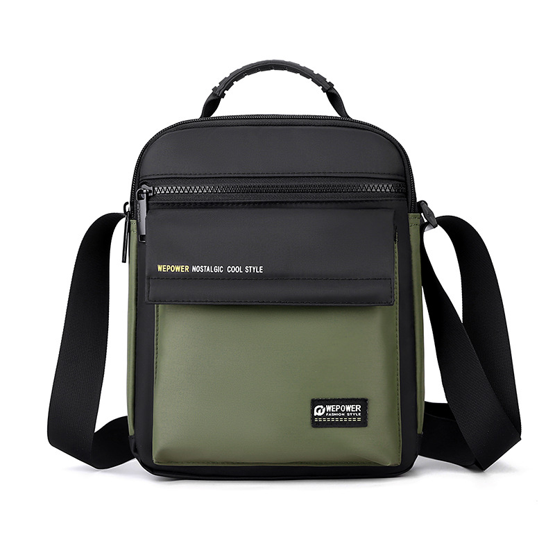 Wepower nuevos hombres casual simple bolso de hombro portátil de gran capacidad de almacenamiento bolsa de mensajero bolso de negocios