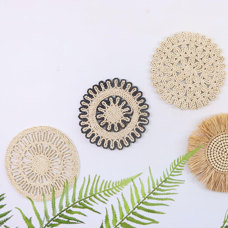 Inventario al por mayor bohemia tejida a mano ins sala de estar dormitorio cabezal de cama colgar porche fondo colgar joyas de pared