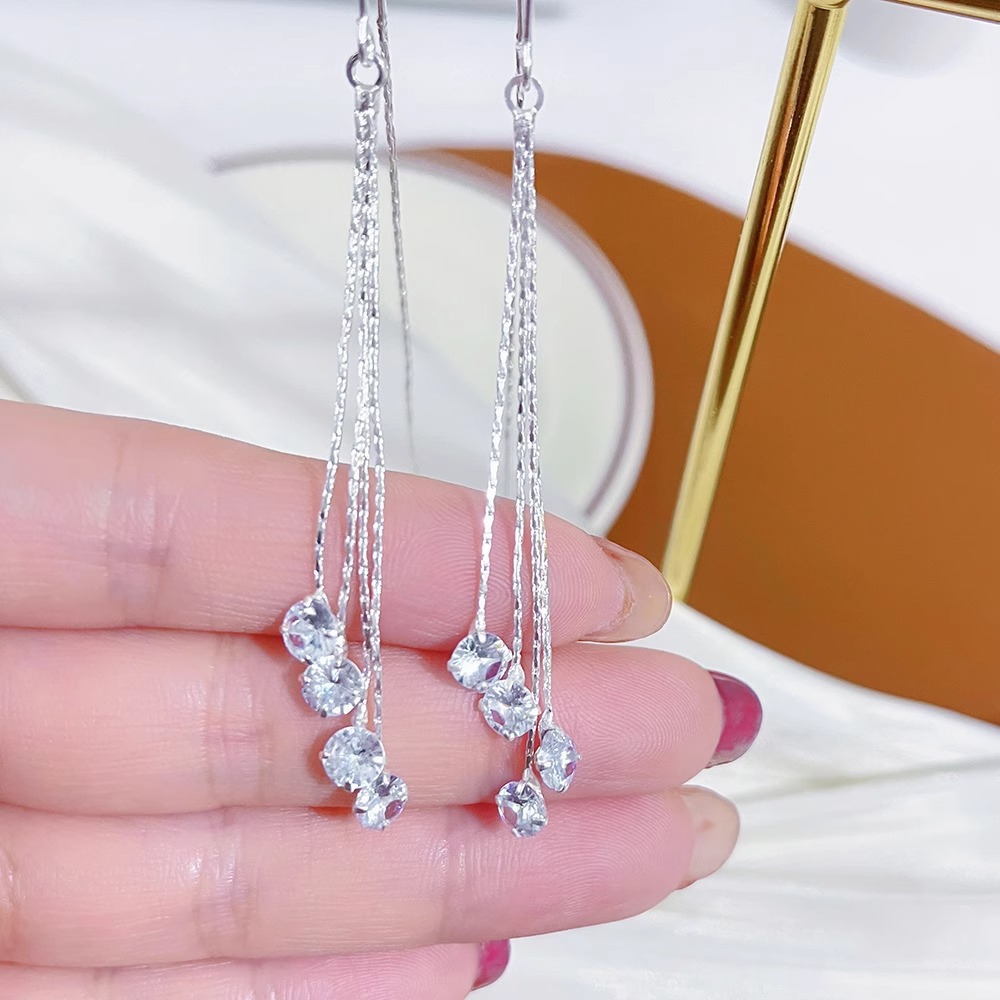 New Niche Design Earrings, Colorfulful Diamond Ball Earrings, Elegant, Trendyy, Versatile and Personalized Earrings for Women