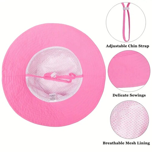 Children's Spring and Summer Fisherman Hat for Boys and Girls, Sun Protection Sun Hat for Outdoors, Breathable Bucket Hat for Beach, Sunshade Hat