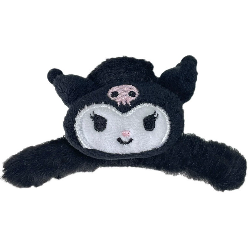 Sanrio, плюшевая забавная брошь-краб, мультяшная заколка для волос, акула, демисезонный аксессуар для волос