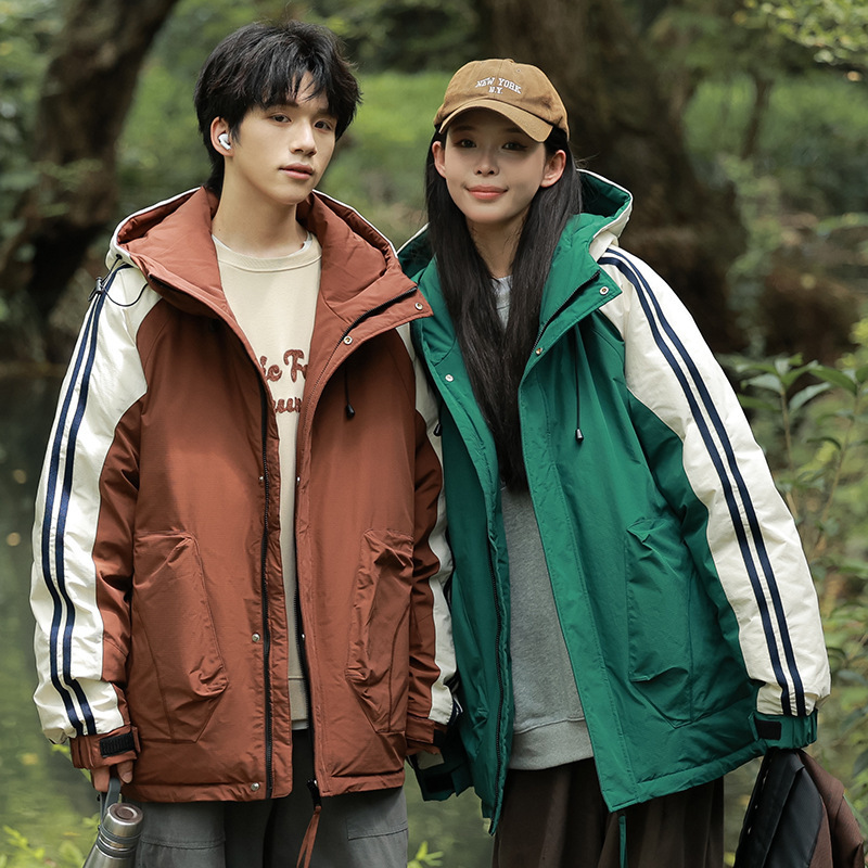90 White Duck Down Jacket for Men, 2024 Winter New Style, Fashionable Brand, High Quality Couple Short Style_voghion.com