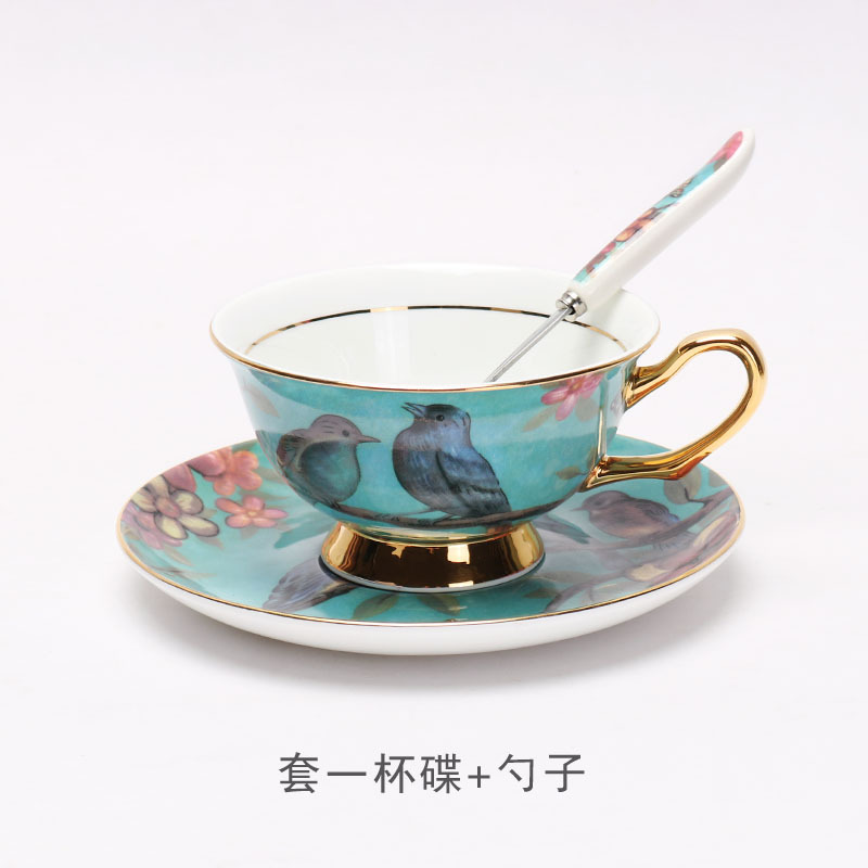 China de hueso taza de café de estilo europeo traje creativo Taza de cerámica de gama alta exquisito pequeño lujo británico juego de té de la tarde