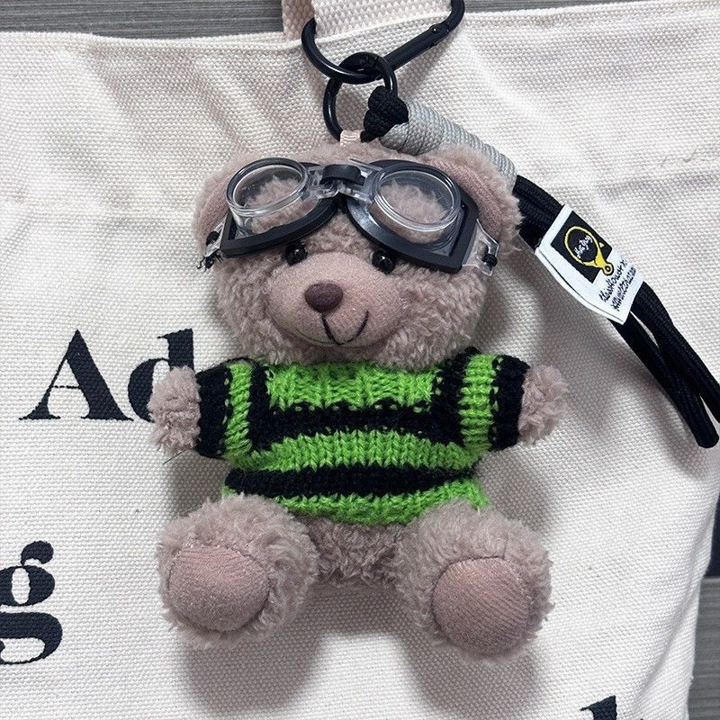 Camara original oso mochila colgante lindo bolso colgante muñeca muñeca pareja llavero regalo creativo