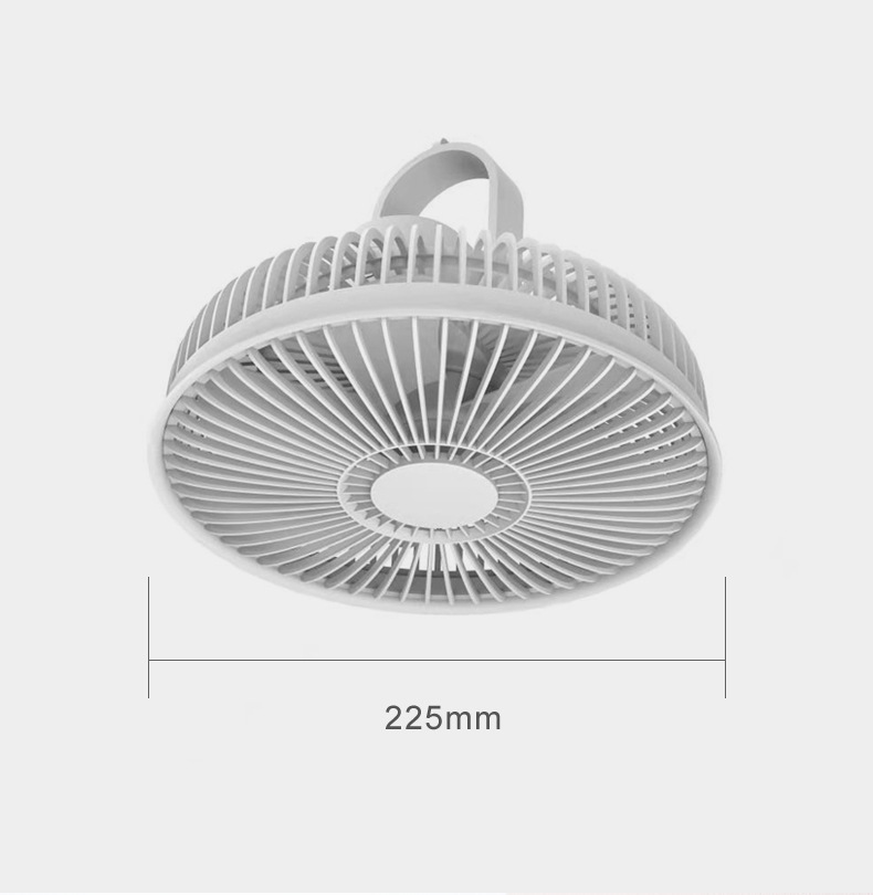 充电式小吊扇USB学生宿舍静音 床上蚊帐户外野餐露营帐篷风扇悬挂详情3