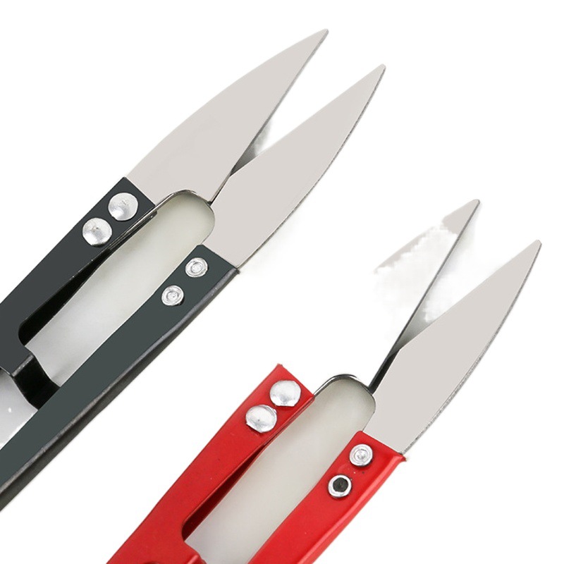 Tijeras de hilo de hierro en forma de U, tijeras de sastre para ropa del hogar, tijeras de hilo para punto de cruz, tijeras mini de colores