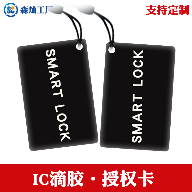 M1SMART LOCK 黒エポキシ樹脂（50*30MM）- 認証カード、複製不可