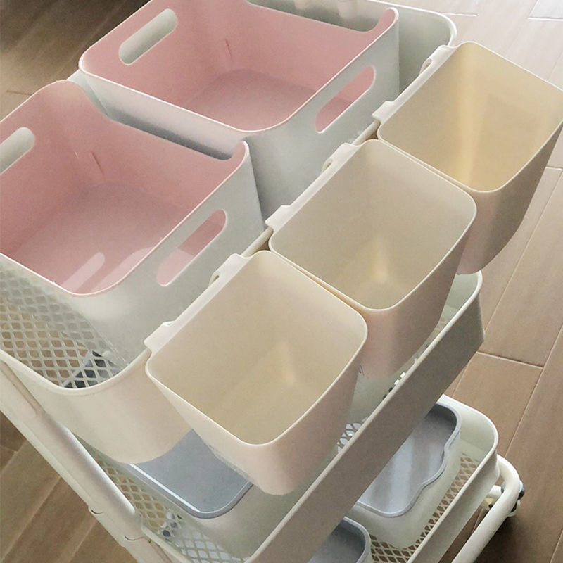 Beauty Trolley Small Trash Bin Hanging Cart Storage Rack Hanging Container Hanging Storage Box Small Cart Hanging Basket