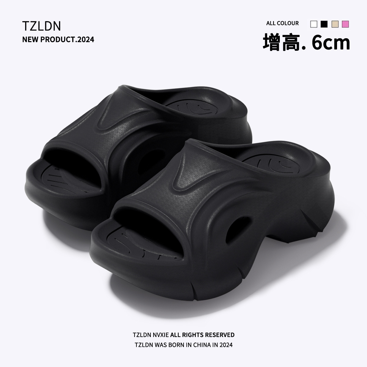 top Quality Lidani Women's Height-Increasing Sandals For Summer 2026, New Fashionable Platform Thick-Soled Slippers, Non-Slip Beach_voghion.com