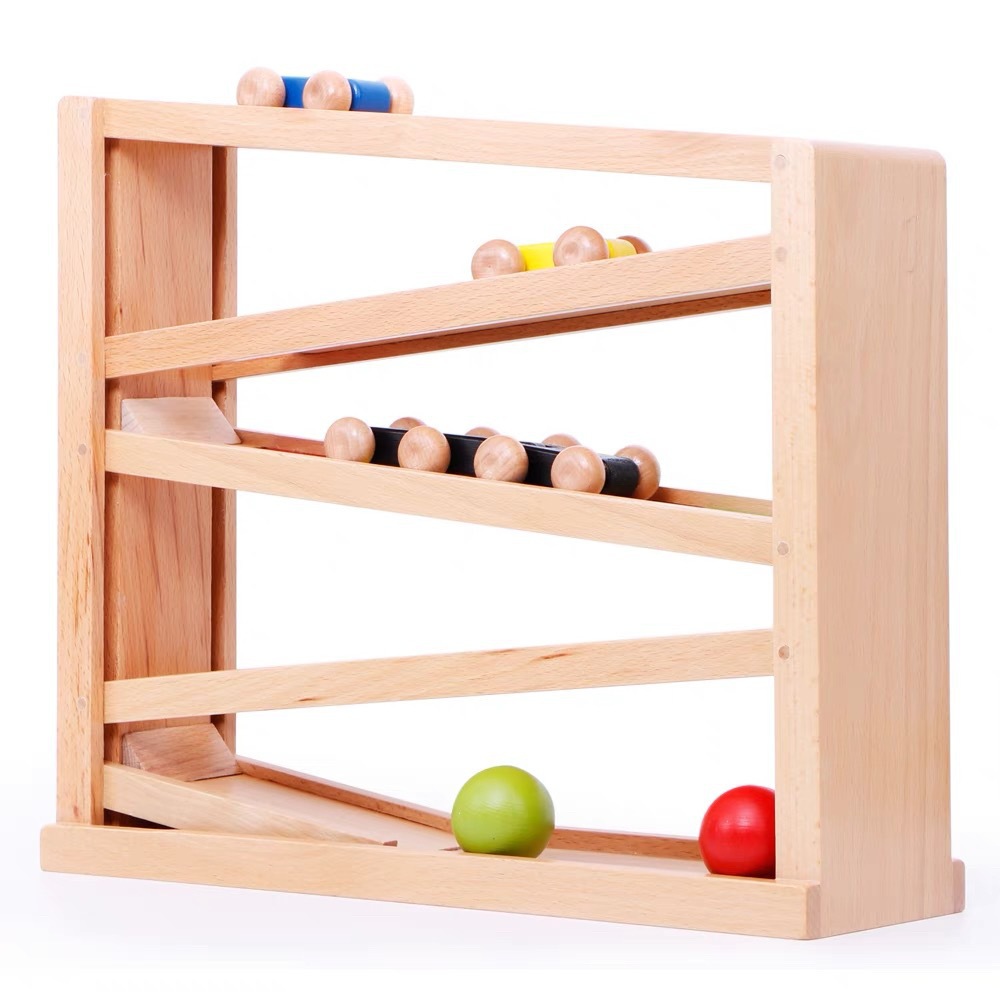 Bola deslizante pista de coches haya niños pensamiento lógico entrenamiento juguetes niño bebé educación temprana visual Tracker