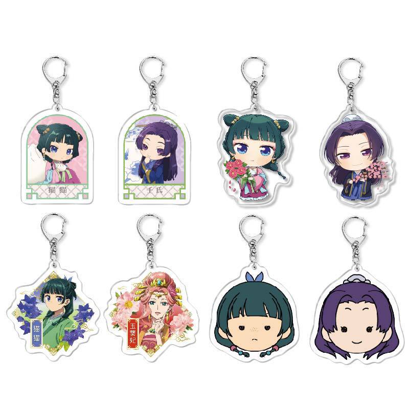 Cartoon anime medicine house girl's woolen peripheral cat renshi Yuye concubine Gao Shun acrylic keychain pendant Cartoon anime medicine house girl's woolen peripheral cat renshi Yuye concubine Gao Shun acrylic keychain pendant