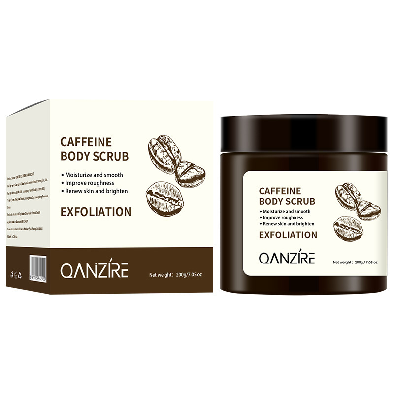跨境咖啡因磨砂膏Caffeine exfoliation去角质身体清洁磨砂膏外贸|undefined