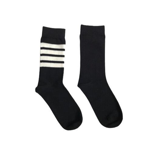 Trendy brand TB new four-bar AB striped ankle socks European and American street Japanese JK men's and women's pure cotton sports socks 