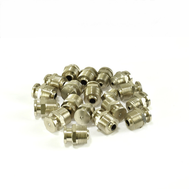 Botón plano boquilla de grasa boquilla pistola de grasa accesorios de la nave pistola de aceite de hierro galvanizado boquilla de aceite engrasador al por mayor