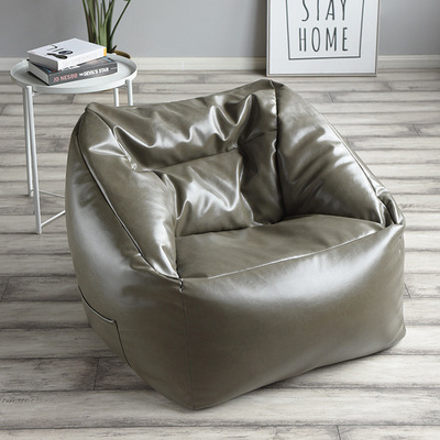 懶人沙發單人網紅臥室客廳皮質榻榻米北歐皮藝豆袋休閑懶人椅