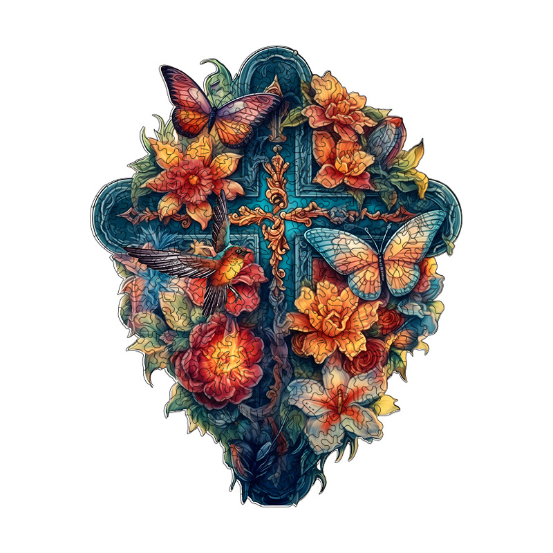 Fábrica al por mayor en stock rompecabezas animal de madera irregular de madera 3D 3D juguetes Amazon transfronterizo