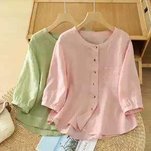 Solid short fashionable shirt, city style