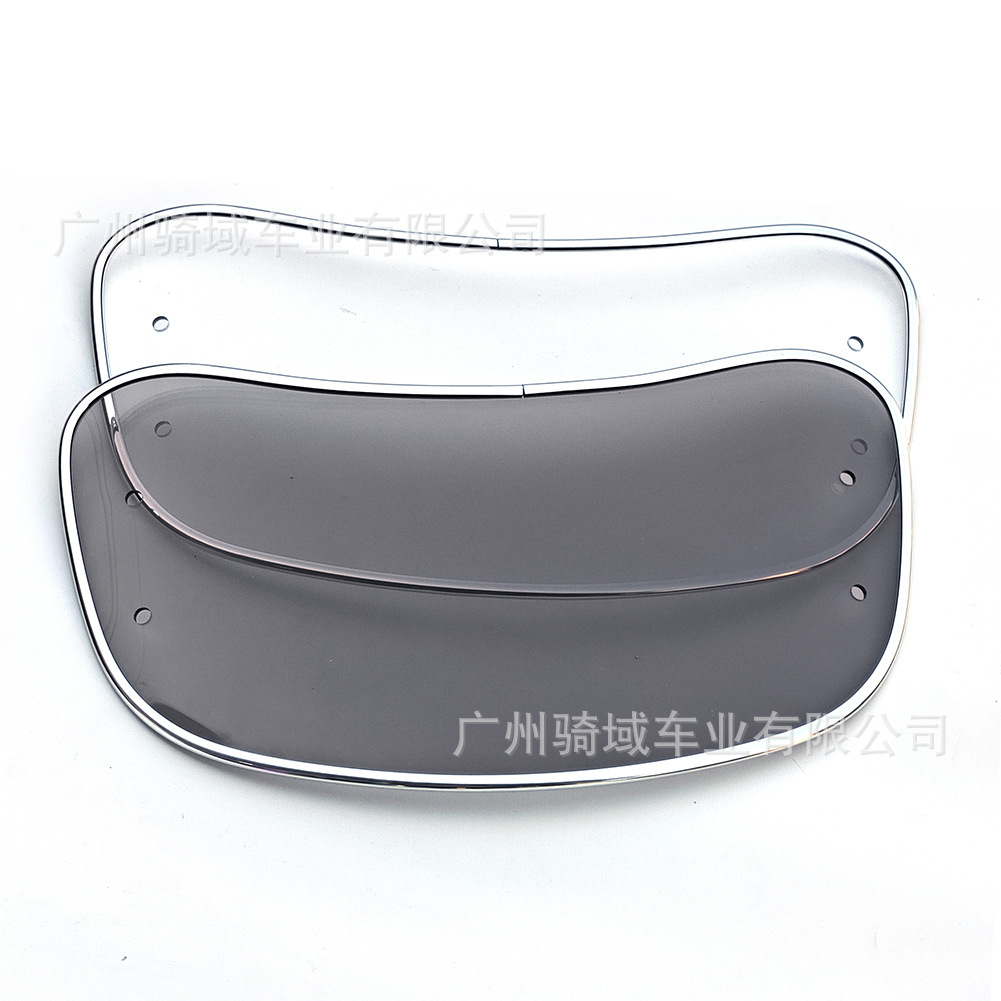 Suitable for retro modification of scooter models such as Maverick, Tailg, Yadi, and Emma, with a heightened small windscreen for vintage motorcycles